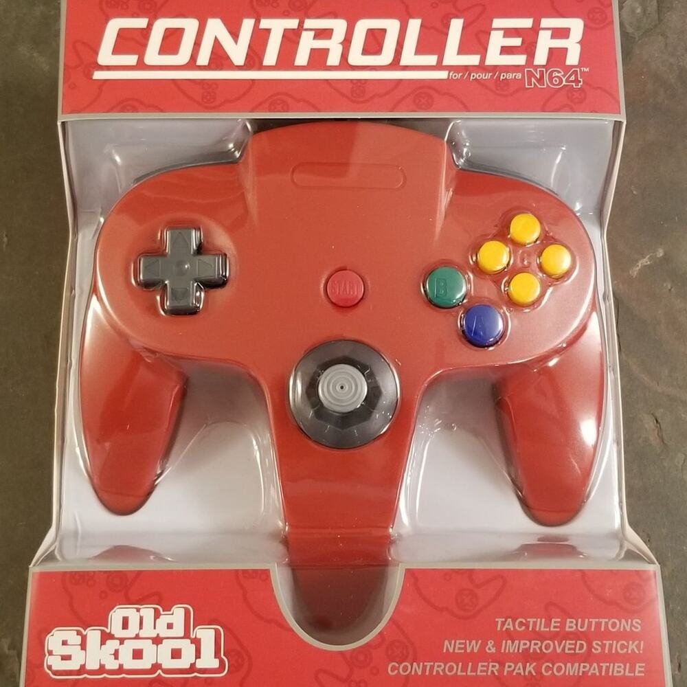 N64 Controller - Red (NEW) - Nintendo64 - Nintendo - Old Skool
